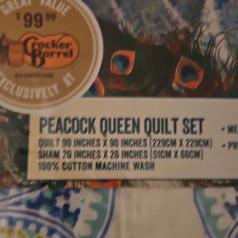 Peacock Alley Blue and White Geometric Quilt - Picture 4 of 4